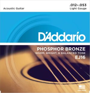 D'Addario - Phosphor Bronze - EJ16 - 012-053