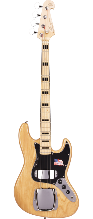 SX SJB75C Natural Vintage J Style Elektrische Basgitaar