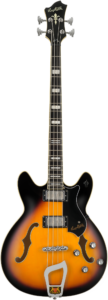 Hagström Semi-Akoestische Basgitaar Viking, Tobacco Sunburst